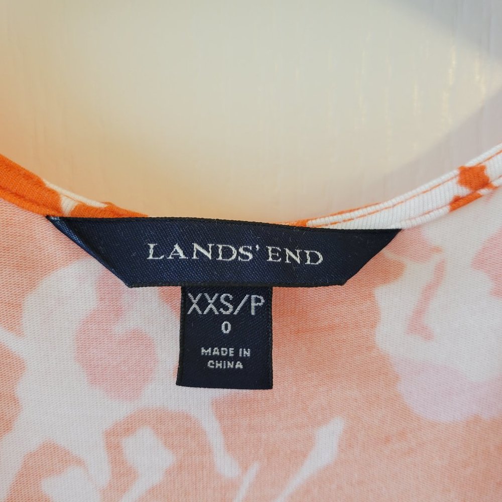 Lands' End Silky Stretchy Floral Dress - Picture 2 of 5